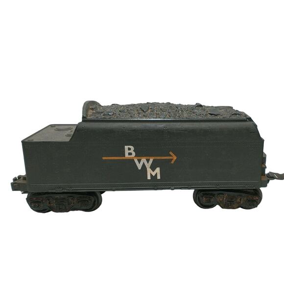 Marx Wind-up Toy Train "O" Gauge & BWM Coal Hopper Vintage NO KEY - Picture 3 of 13